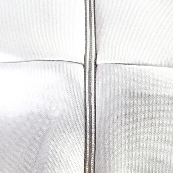 ASOS White scuba material midi asymmetrical wedding bridal dress size 6 - Picture 13 of 16